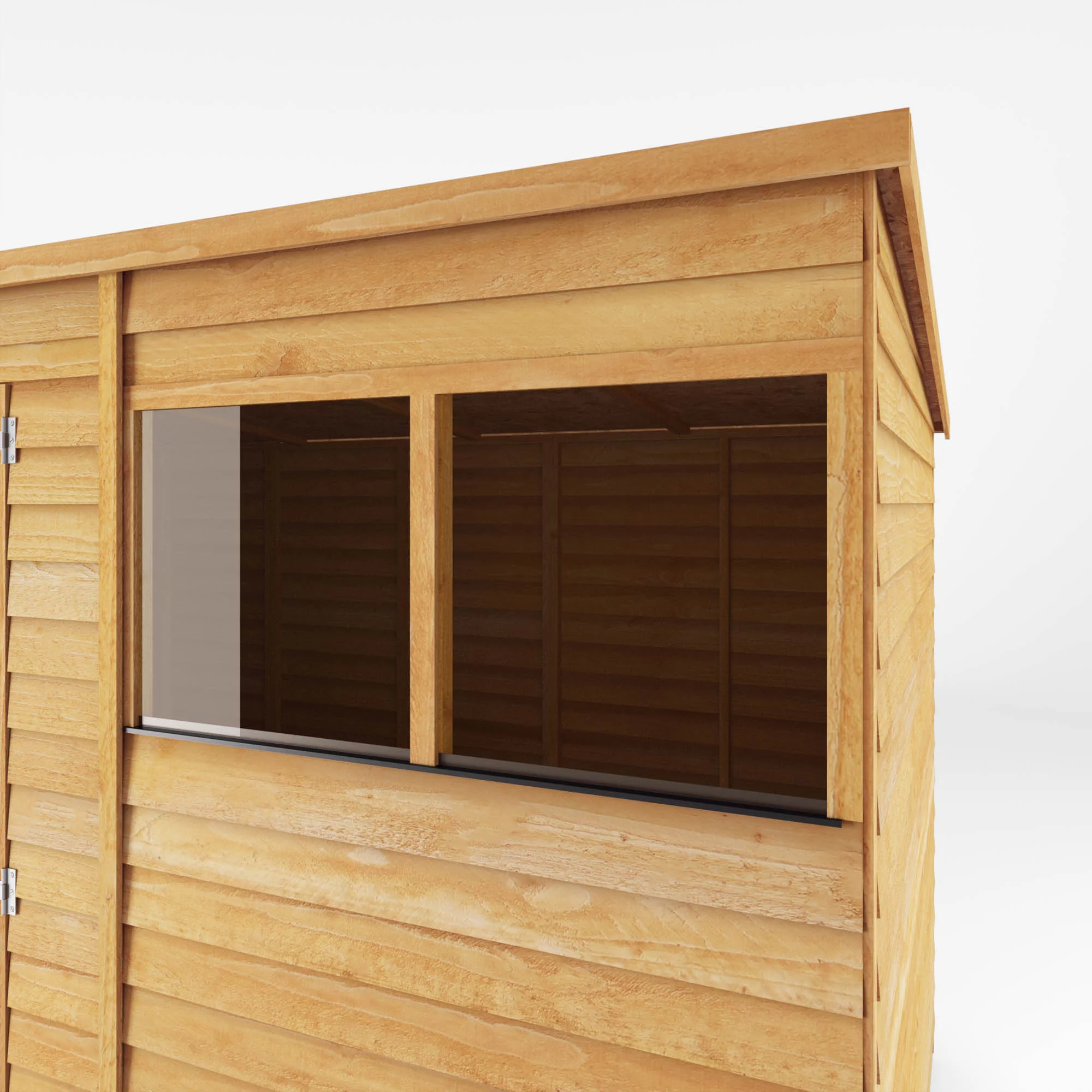 Mercia 10x6 Ft Pent Overlap Wooden 2 Windows Shed With Floor 6 Mercia 10x6 Ft Pent Overlap Wooden 2 Windows Shed With Floor - Image 5