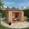 Mercia 10x8 Reverse Apex Tongue & Groove Summer House With Bi-fold Door -Outdoor Garden mercia 10x8 reverse apex tongue groove summer house with bi fold door5029442089737 01c bq