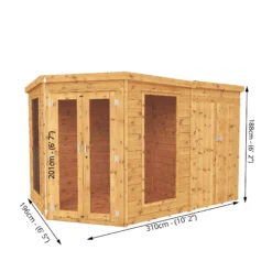 Mercia 11x7 Pent Shiplap Summer House With Double Door 10 Mercia 11x7 Pent Shiplap Summer House With Double Door -Outdoor Garden mercia 11x7 pent shiplap summer house with double door5029442091006 01t BQ