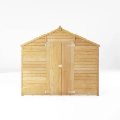 Mercia 12x8 Ft Apex Overlap Wooden 2 Door 4 Windows Shed With Floor -Outdoor Garden mercia 12x8 ft apex overlap wooden 2 door 4 windows shed with floor5029442075136 02c