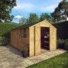 Mercia 12x8 Ft Apex Overlap Wooden 2 Door 4 Windows Shed With Floor -Outdoor Garden mercia 12x8 ft apex overlap wooden 2 door 4 windows shed with floor5029442075136 02i