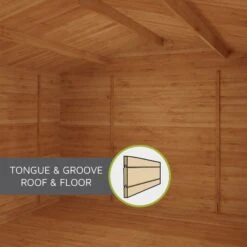 Mercia 13x10 Reverse Apex Tongue & Groove Cabin With Double Door -Outdoor Garden mercia 13x10 reverse apex tongue groove cabin with double door5029442088419 37c bq