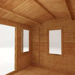 Mercia 13x10 Reverse Apex Tongue & Groove Cabin With Double Door -Outdoor Garden mercia 13x10 reverse apex tongue groove cabin with double door5029442088419 40c bq