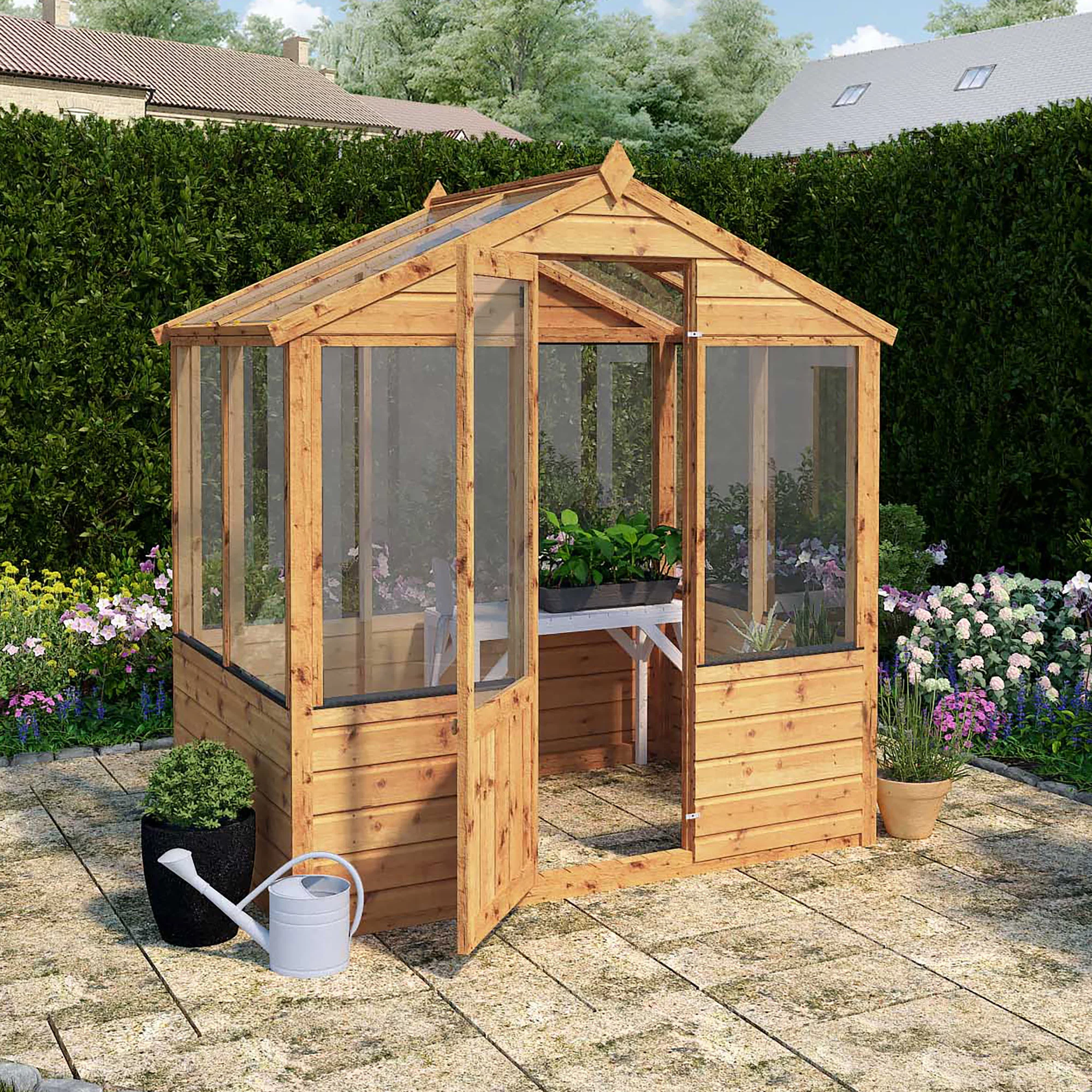 Mercia 4x6 Greenhouse With Flap Vent 3 Mercia 4x6 Greenhouse With Flap Vent