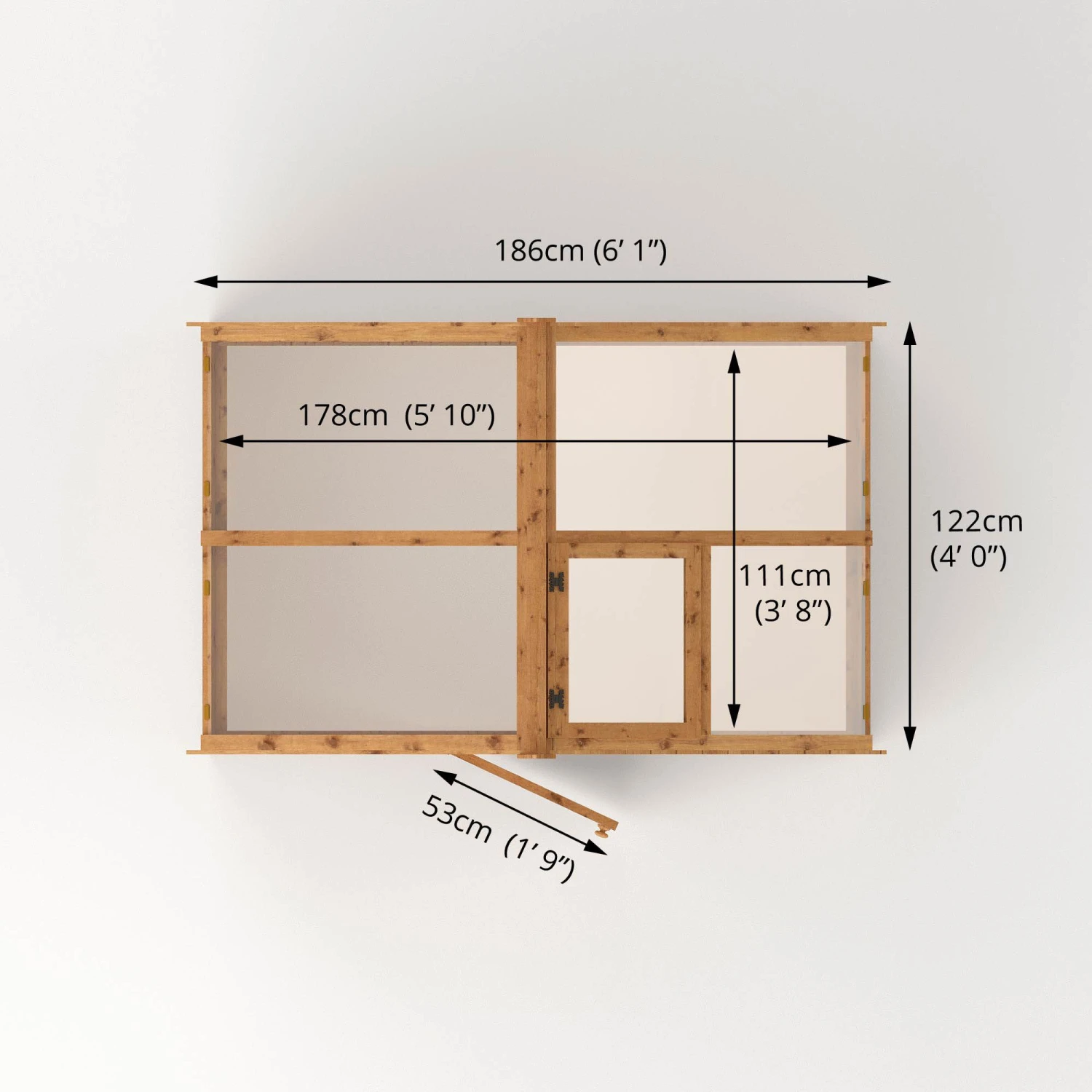 Mercia 4x6 Greenhouse With Flap Vent 9 Mercia 4x6 Greenhouse With Flap Vent - Image 7