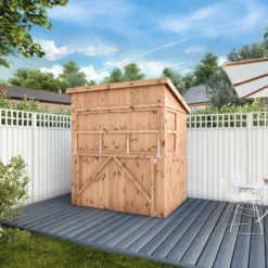 Mercia 6x4 Ft Pent Tongue & Groove Wooden Garden Bar With Single Door -Outdoor Garden mercia 6x4 ft pent tongue groove wooden garden bar with single door5029442007250 01i