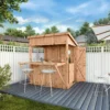 Mercia 6x4 Ft Pent Tongue & Groove Wooden Garden Bar With Single Door 2 Mercia 6x4 Ft Pent Tongue & Groove Wooden Garden Bar With Single Door -Outdoor Garden mercia 6x4 ft pent tongue groove wooden garden bar with single door5029442007250 02i