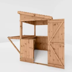 Mercia 6x4 Ft Pent Tongue & Groove Wooden Garden Bar With Single Door -Outdoor Garden mercia 6x4 ft pent tongue groove wooden garden bar with single door5029442007250 04c