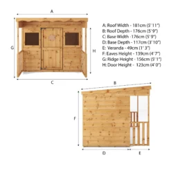 Mercia 6x5 Timber Playhouse Assembly Service Included -Outdoor Garden mercia 6x5 timber playhouse assembly service included5029442002316 02t
