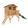 Mercia 7x5 Poppy European Softwood Tower Slide Playhouse Assembly Required -Outdoor Garden mercia 7x5 poppy european softwood tower slide playhouse assembly required5029442076386 01c bq