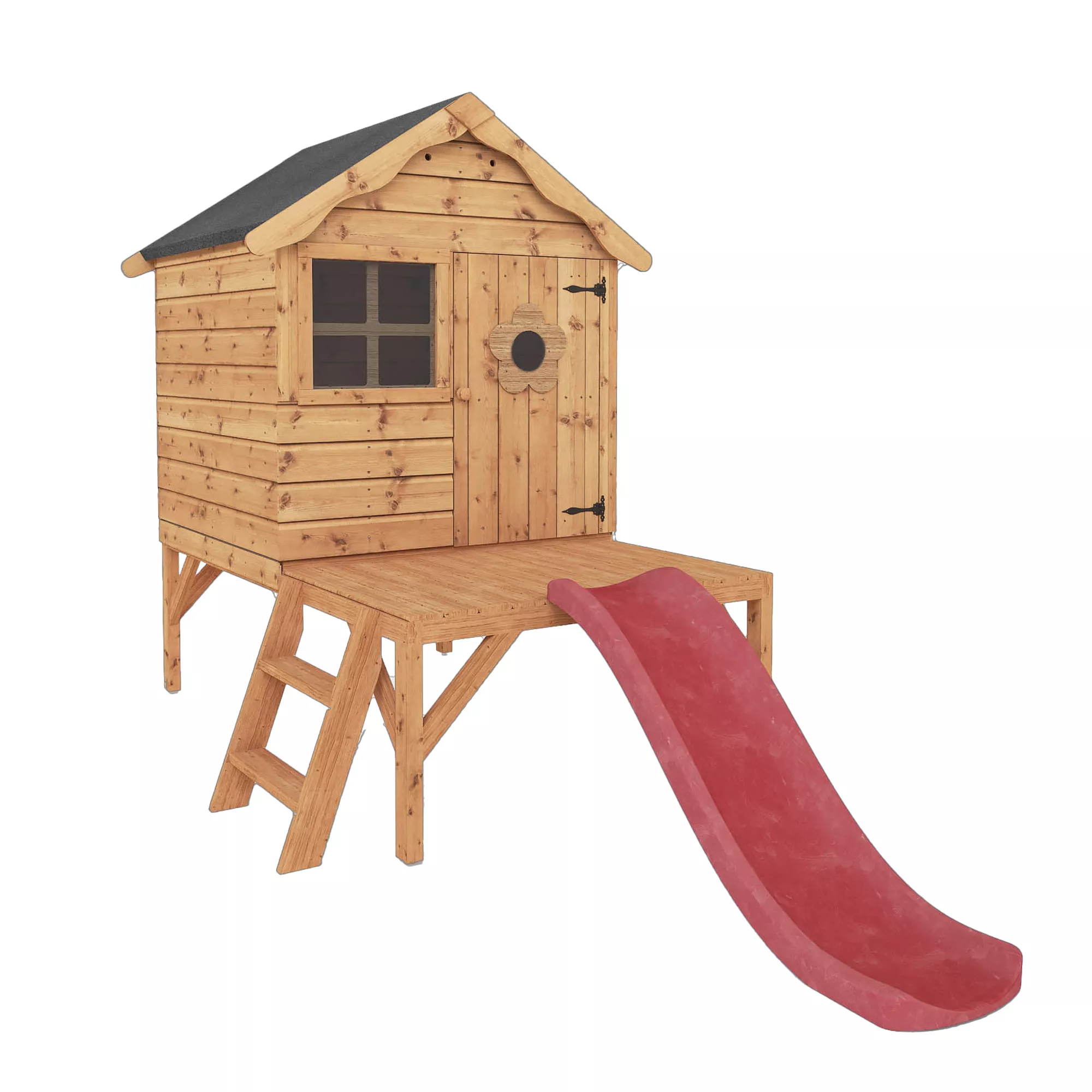 Mercia 8x10 Snug Apex Shiplap Tower Slide Playhouse - Assembly Service Included 3 Mercia 8x10 Snug Apex Shiplap Tower Slide Playhouse - Assembly Service Included