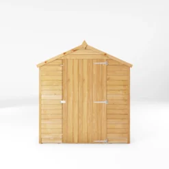 Mercia 8x6 Ft Apex Overlap Wooden 4 Windows Shed With Floor -Outdoor Garden mercia 8x6 ft apex overlap wooden 4 windows shed with floor5029442085463 02c