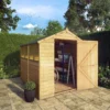 Mercia 8x6 Ft Apex Overlap Wooden 4 Windows Shed With Floor -Outdoor Garden mercia 8x6 ft apex overlap wooden 4 windows shed with floor5029442085463 02i