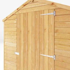 Mercia 8x6 Ft Apex Overlap Wooden 4 Windows Shed With Floor -Outdoor Garden mercia 8x6 ft apex overlap wooden 4 windows shed with floor5029442085463 03c