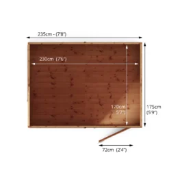 Mercia 8x6 Ft Reverse Apex Tongue & Groove Wooden 4 Windows Shed With Floor -Outdoor Garden mercia 8x6 ft reverse apex tongue groove wooden 4 windows shed with floor5029442006505 01i bq