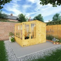 Mercia 8x8 Pent Greenhouse Combi Shed - Assembly Required 16 Mercia 8x8 Pent Greenhouse Combi Shed - Assembly Required -Outdoor Garden mercia 8x8 pent greenhouse combi shed assembly required5029442075655 01i