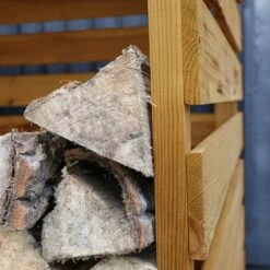 Mercia Double Wooden Log Store -Outdoor Garden mercia double wooden log store5029442012629 04c