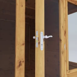 Mercia Helios 8x8 Ft Curved Shiplap Wooden Summer House With Double Door -Outdoor Garden mercia helios 8x8 ft curved shiplap wooden summer house with double door5029442073859 04c