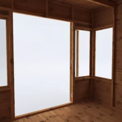 Mercia Helios 8x8 Ft Curved Shiplap Wooden Summer House With Double Door -Outdoor Garden mercia helios 8x8 ft curved shiplap wooden summer house with double door5029442073859 05c