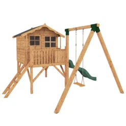 Mercia Playhouse Brown Slide -Outdoor Garden mercia playhouse brown slide5029442002279 01c BQ