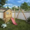 Mercia Snug Wooden Swing Set & Slide 1 Mercia Snug Wooden Swing Set & Slide -Outdoor Garden mercia snug wooden swing set slide5029442008264 01i