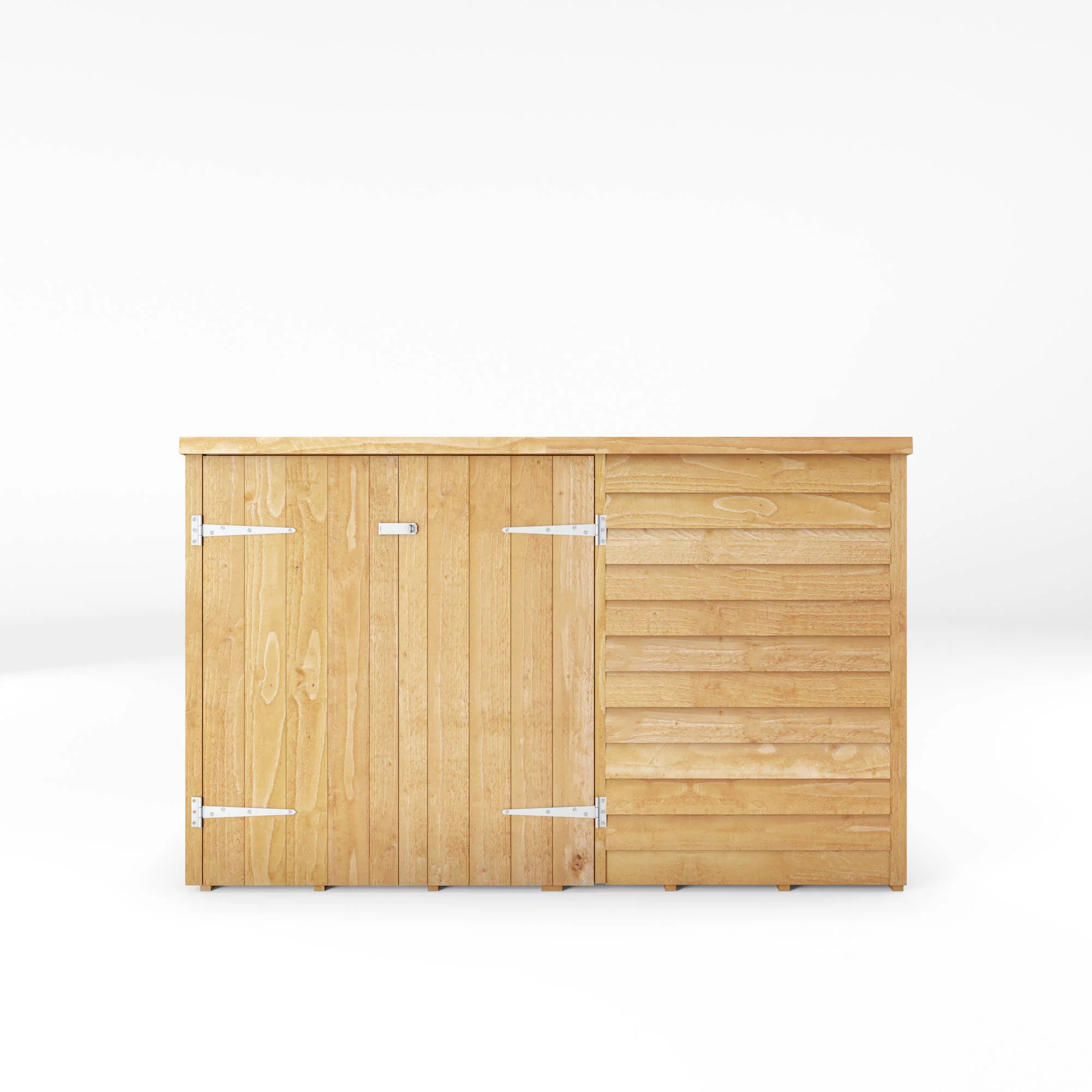 Mercia Solid Wood 4x6 Overlap Pent Bike Store 5 Mercia Solid Wood 4x6 Overlap Pent Bike Store - Image 3