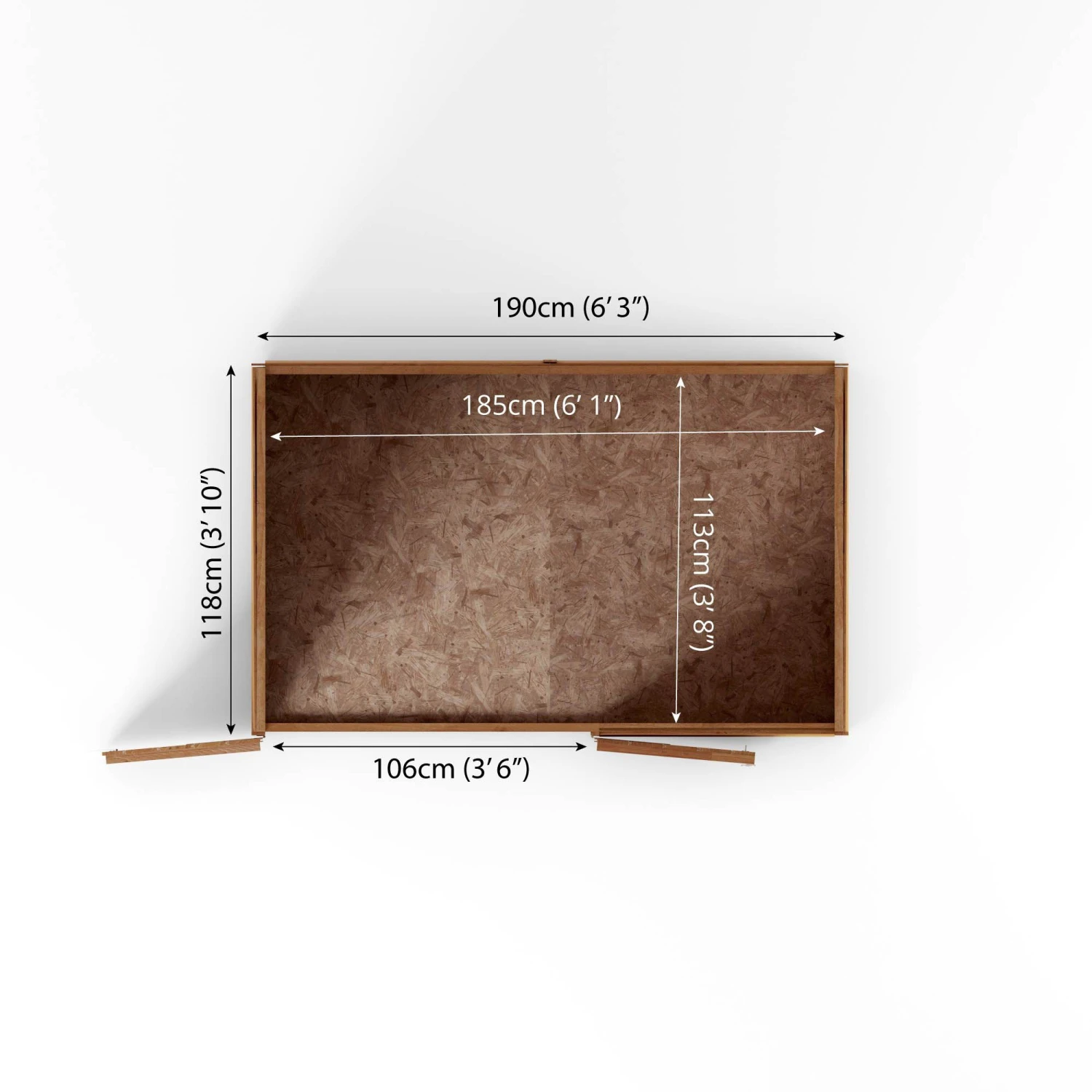 Mercia Solid Wood 4x6 Overlap Pent Bike Store 10 Mercia Solid Wood 4x6 Overlap Pent Bike Store - Image 8