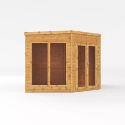 Mercia Summer House 13x9 Ft Pent Shiplap Solid Wood Summer House With Double Door -Outdoor Garden mercia summer house 13x9 ft pent shiplap solid wood summer house with double door5029442002576 03c bq