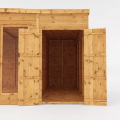 Mercia Summer House 13x9 Ft Pent Shiplap Solid Wood Summer House With Double Door -Outdoor Garden mercia summer house 13x9 ft pent shiplap solid wood summer house with double door5029442002576 04c bq