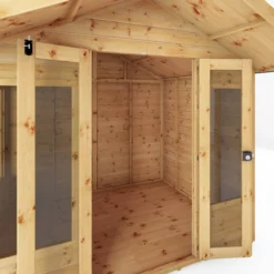 Mercia Sussex 8x6 Ft Apex Shiplap Wooden Summer House With Double Door 14 Mercia Sussex 8x6 Ft Apex Shiplap Wooden Summer House With Double Door -Outdoor Garden mercia sussex 8x6 ft apex shiplap wooden summer house with double door5029442006703 04c