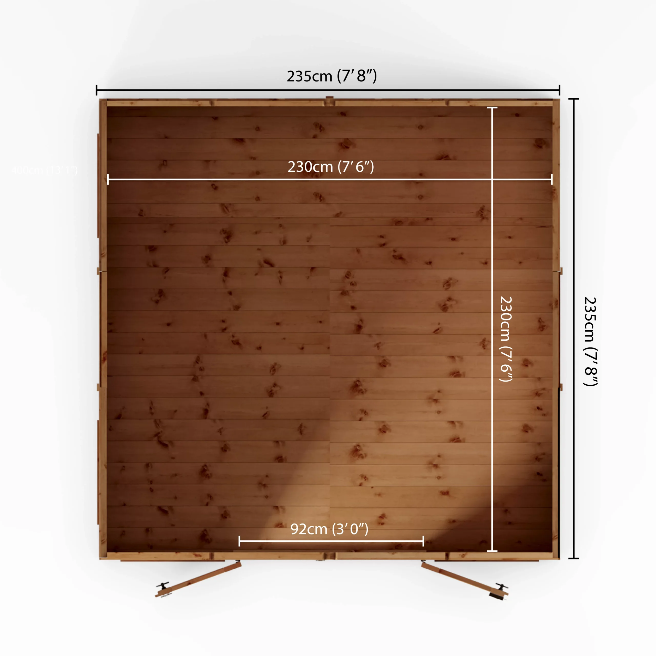 Mercia Sussex 8x8 Ft Apex Shiplap Wooden Summer House With Double Door 11 Mercia Sussex 8x8 Ft Apex Shiplap Wooden Summer House With Double Door - Image 9