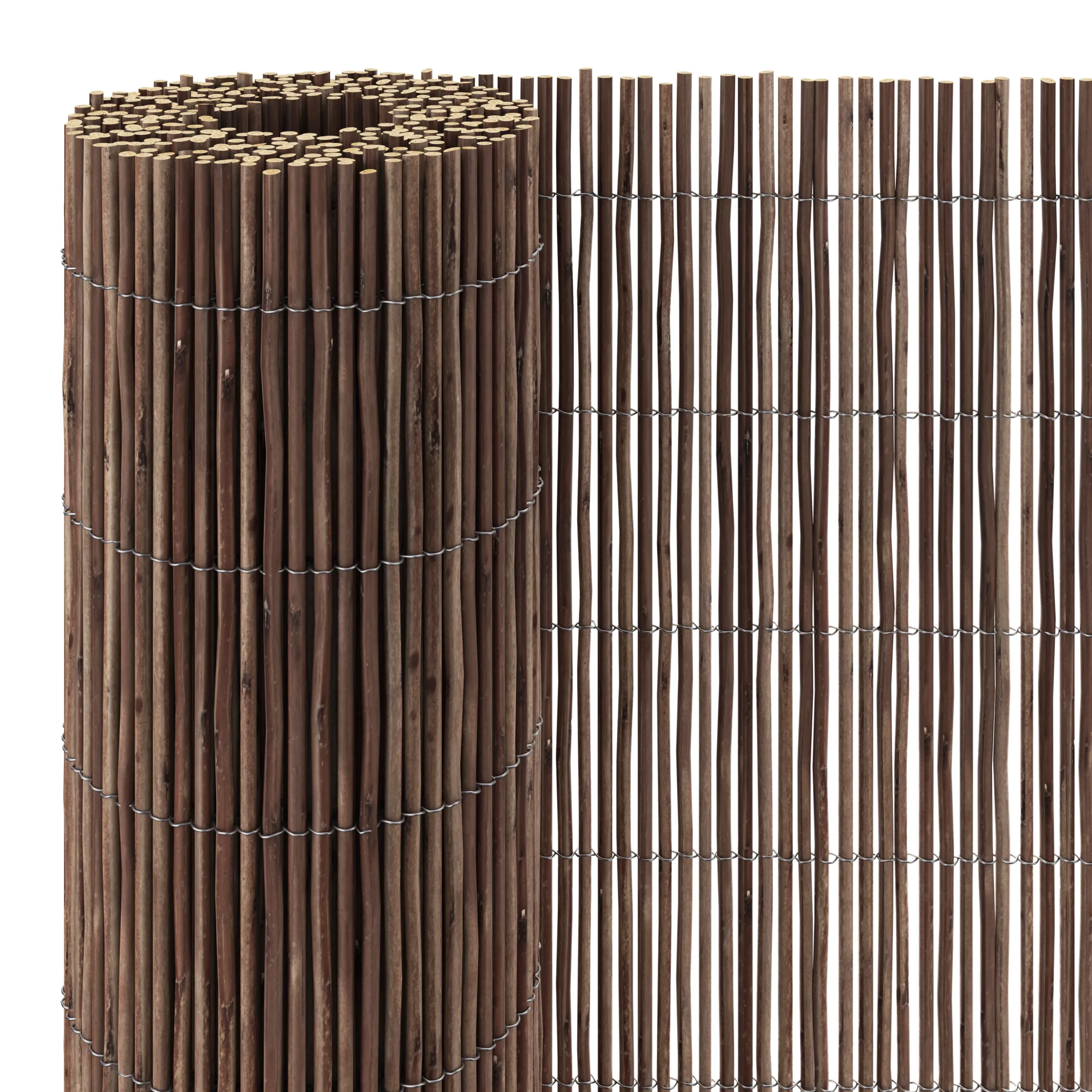Natural Wicker Garden Screen (H)1.5m (W)3m 2 Natural Wicker Garden Screen (H)1.5m (W)3m
