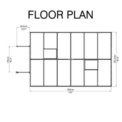 Palram Balance Silver 8x12 Greenhouse -Outdoor Garden palram balance silver 8x12 greenhouse7290103111465 02t