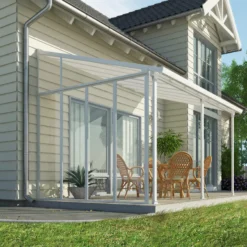 Palram - Canopia 3 Series White Patio Cover Side Wall 10 Palram - Canopia 3 Series White Patio Cover Side Wall -Outdoor Garden palram canopia 3 series white patio cover side wall7290108137675 01i bq