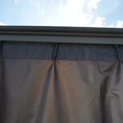 Palram - Canopia 4K Series Grey Polyester (PES) Gazebo Curtain, Pack Of 4 (L)2170mm (W)4360mm 8 Palram - Canopia 4K Series Grey Polyester (PES) Gazebo Curtain, Pack Of 4 (L)2170mm (W)4360mm -Outdoor Garden palram canopia 4k series grey polyester pes gazebo curtain pack of 4 l 2170mm w 4360mm7290108133936 02i