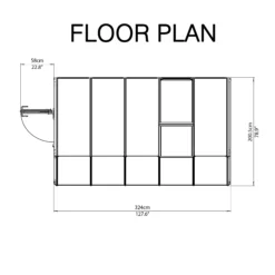 Palram - Canopia 6X10 Barn Plastic Sun Room - Base Not Included -Outdoor Garden palram canopia 6x10 barn plastic sun room base not included7290103121518 02t bq