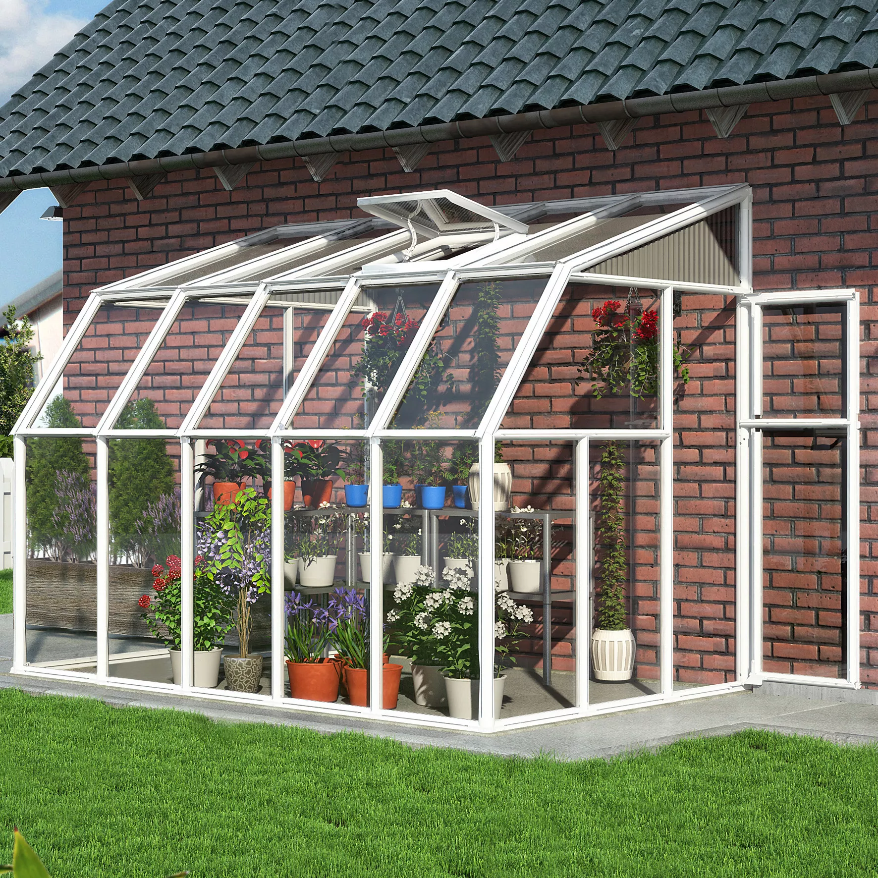 Palram - Canopia 6X12 Barn Plastic Sun Room - Base Not Included 3 Palram - Canopia 6X12 Barn Plastic Sun Room - Base Not Included