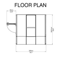 Palram - Canopia 6X6 Barn Plastic Sun Room - Base Not Included 15 Palram - Canopia 6X6 Barn Plastic Sun Room - Base Not Included -Outdoor Garden palram canopia 6x6 barn plastic sun room base not included7290103121495 02t bq