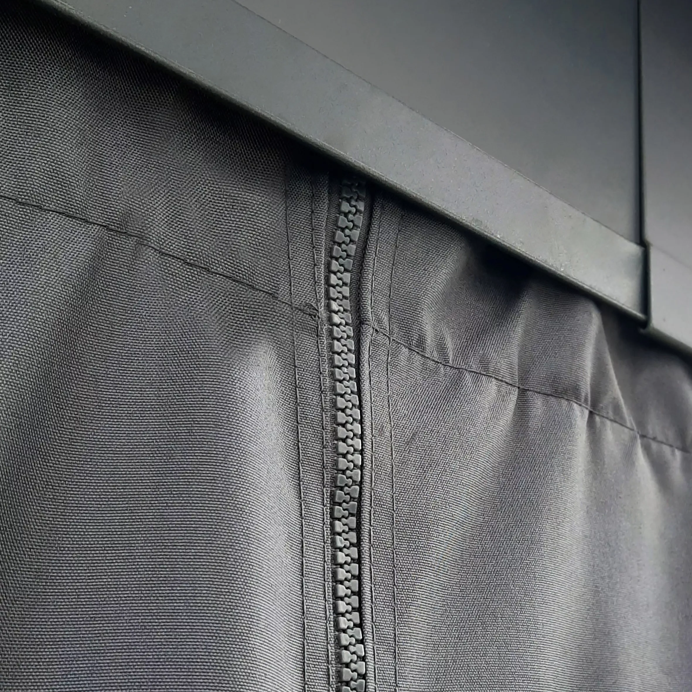 Palram - Canopia Dallas Grey Polyester (PES) Gazebo Curtain, Pack Of 4 (L)2120mm (W)4090mm 7 Palram - Canopia Dallas Grey Polyester (PES) Gazebo Curtain, Pack Of 4 (L)2120mm (W)4090mm - Image 5