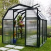 Palram - Canopia Eco Grow Green 6x6 Greenhouse -Outdoor Garden palram canopia eco grow green 6x6 greenhouse7290103121228 08i bq