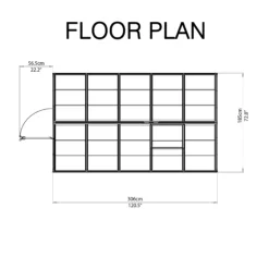 Palram - Canopia Harmony Green 6x10 Greenhouse -Outdoor Garden palram canopia harmony green 6x10 greenhouse7290103110871 02t bq