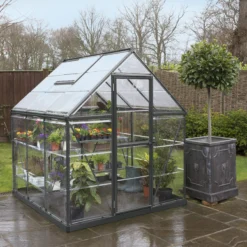 Palram - Canopia Harmony Grey 6X6 Greenhouse 13 Palram - Canopia Harmony Grey 6X6 Greenhouse -Outdoor Garden palram canopia harmony grey 6x6 greenhouse7290108601046 02i BQ
