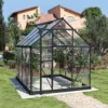 Palram - Canopia Harmony Grey 6X8 Greenhouse -Outdoor Garden palram canopia harmony grey 6x8 greenhouse7290108137682 01i BQ
