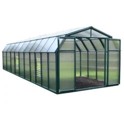 Palram - Canopia Hobby Gardner Green 8x20 Greenhouse -Outdoor Garden palram canopia hobby gardner green 8x20 greenhouse7290103121686 03c bq