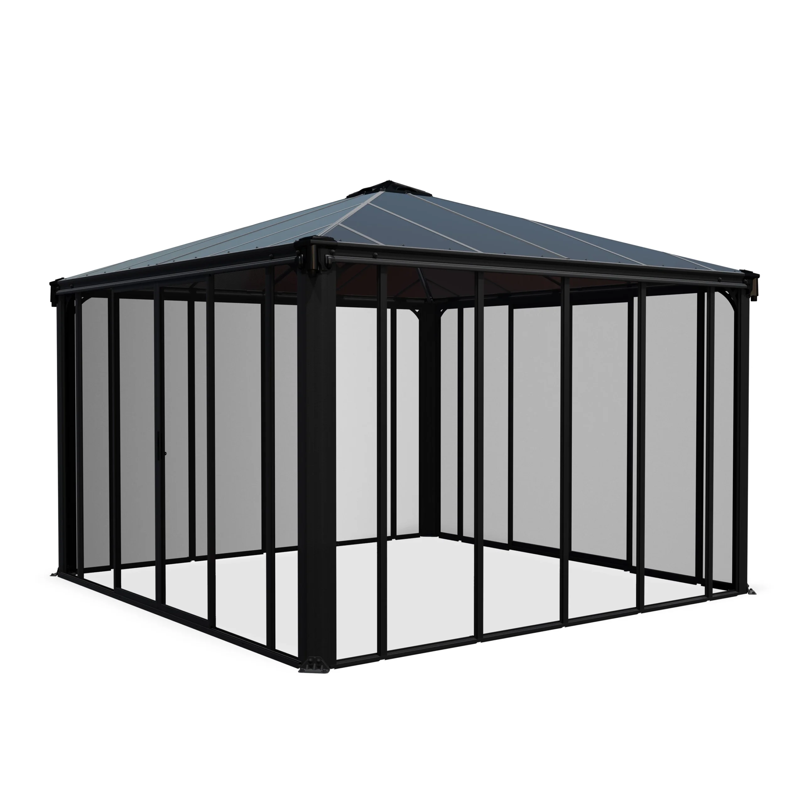 Palram - Canopia Ledro Grey Rectangular Gazebo, (W)3.6m (D)3.6m - Assembly Required 4 Palram - Canopia Ledro Grey Rectangular Gazebo, (W)3.6m (D)3.6m - Assembly Required - Image 2