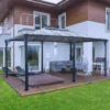 Palram - Canopia Martinique Grey Rectangular Gazebo, (W)4.93m (D)3.59m - Assembly Required -Outdoor Garden palram canopia martinique grey rectangular gazebo w 4 93m d 3 59m assembly required7290108136234 01i bq
