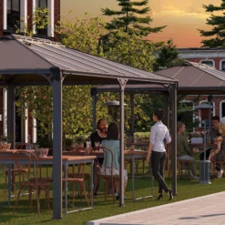 Palram - Canopia Martinique Grey Rectangular Gazebo, (W)4.93m (D)3.59m - Assembly Required 17 Palram - Canopia Martinique Grey Rectangular Gazebo, (W)4.93m (D)3.59m - Assembly Required -Outdoor Garden palram canopia martinique grey rectangular gazebo w 4 93m d 3 59m assembly required7290108136234 03i bq