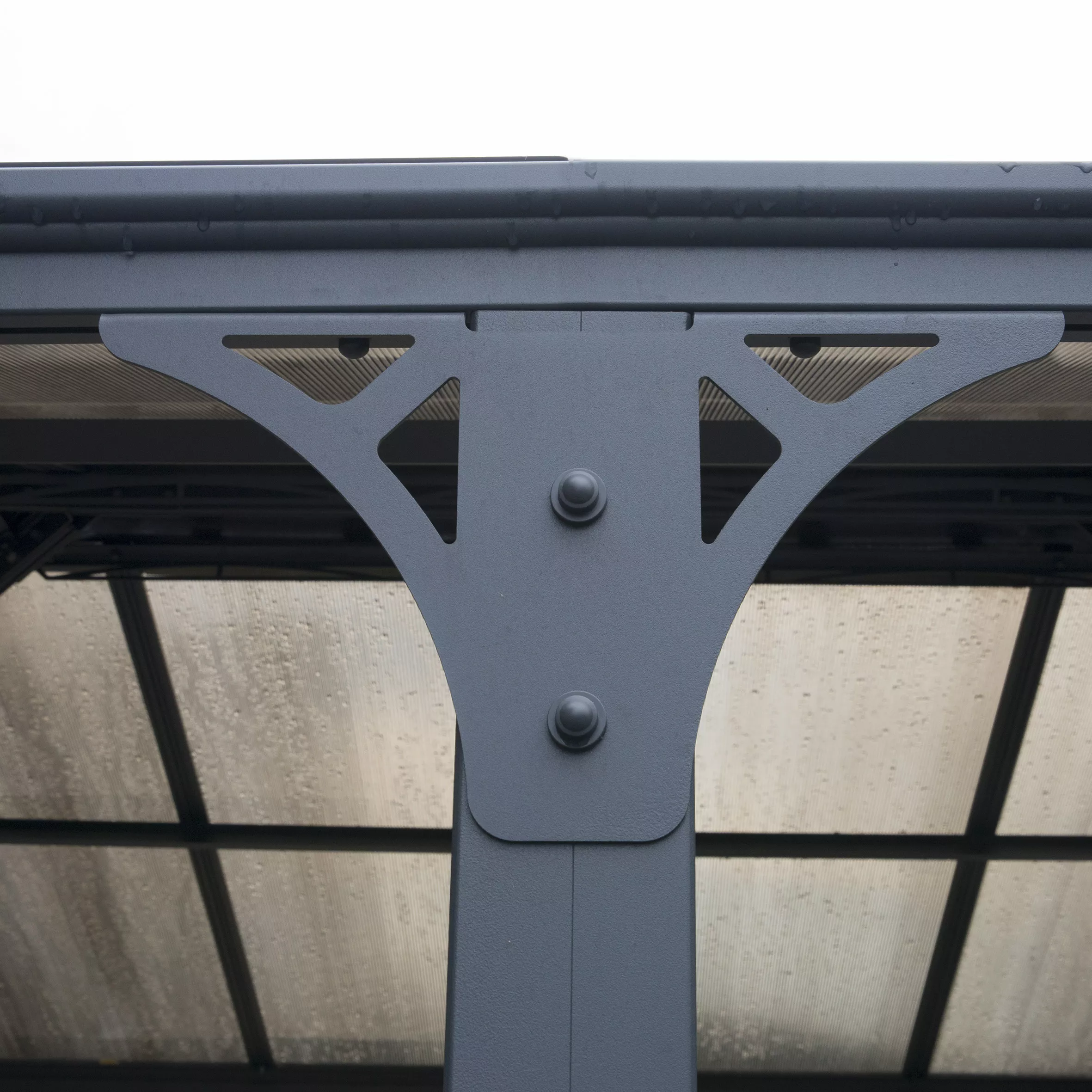 Palram - Canopia Martinique Grey Rectangular Gazebo, (W)4.93m (D)3.59m - Assembly Required 5 Palram - Canopia Martinique Grey Rectangular Gazebo, (W)4.93m (D)3.59m - Assembly Required - Image 3