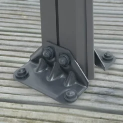 Palram - Canopia Milano Grey Rectangular Gazebo, (W)4.26m (D)3.09m - Assembly Required -Outdoor Garden palram canopia milano grey rectangular gazebo w 4 26m d 3 09m assembly required7290108136241 04i bq