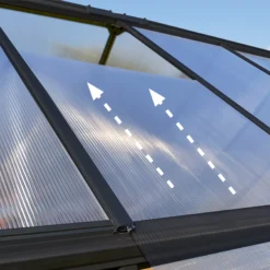 Palram - Canopia Mythos Grey 6X4 Greenhouse -Outdoor Garden palram canopia mythos grey 6x4 greenhouse7290108601022 37c BQ